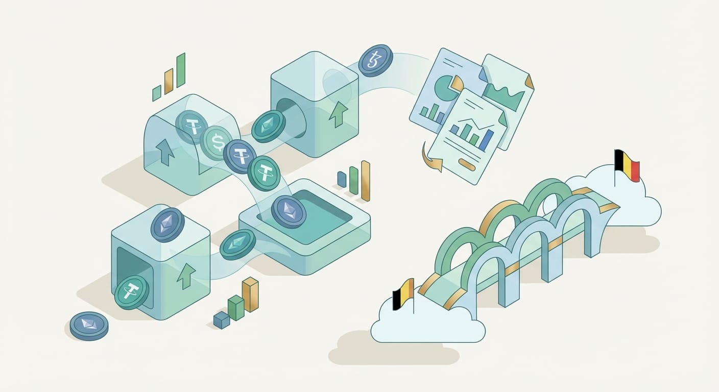 USDC en USDT rente in Belgie: wanneer is stablecoin yield belast?